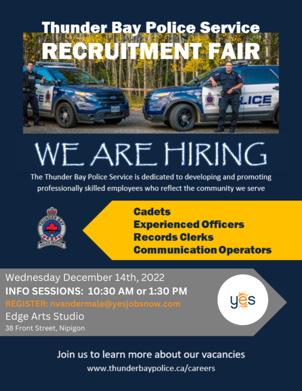 TBPS Recruitment Poster Nipigon 